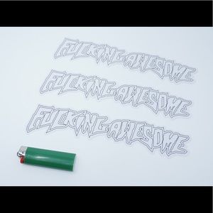 Fucking Awesome Sticker (single) Black Outline